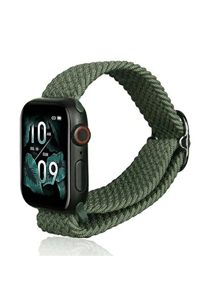 Beline Curea textilă pentru smartwatch Apple Watch 38/40/41mm Verde / Verde