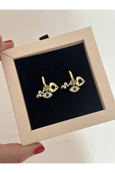 Twenty Eight Heart Detail Multiple Charm Xuping Earrings