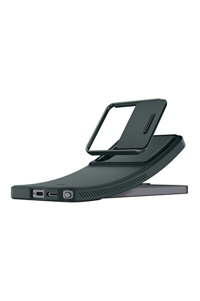 Spigen Optik Armor - Husă pentru Samsung Galaxy S26 Ultra (Verde Abyss)