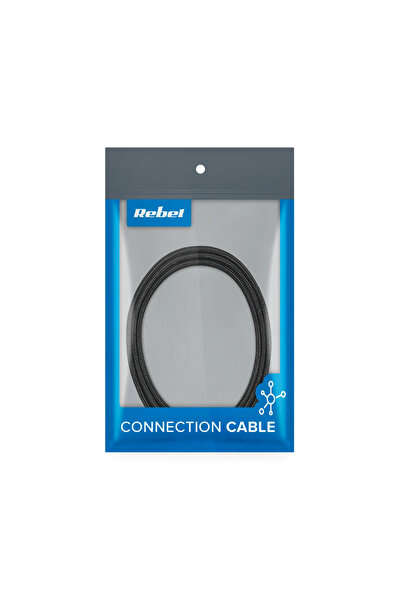 Rebel Cablu USB Comp USB-B - USB-C 1 m Negru (LEC-RB-6003-100-B)