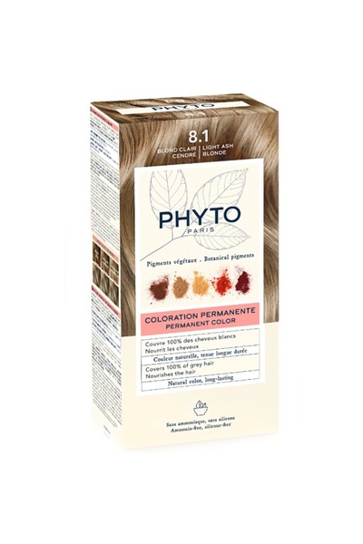Phyto Κιτ Βαφής Μαλλιών 8.1 Ανοιχτό Σαντρέ Ξανθό 50ml