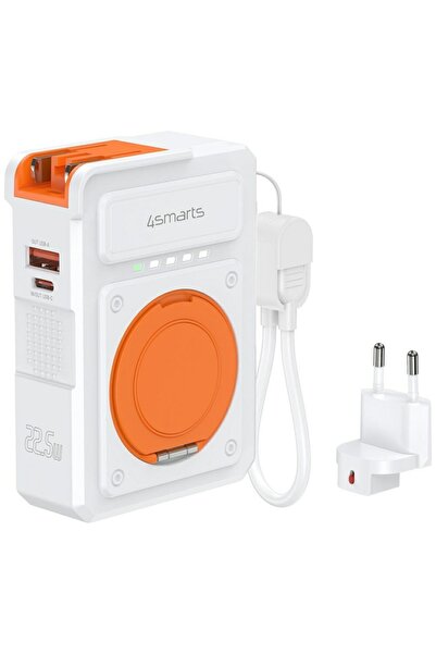 4smarts Încărcător hibrid 6 în 1 USB-C/USB-A PD 22.5W cu power bank de 10000 ...