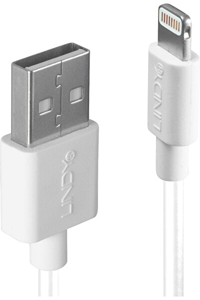 LİNDY USB an Lightning Kabel wei√ü 0.5m