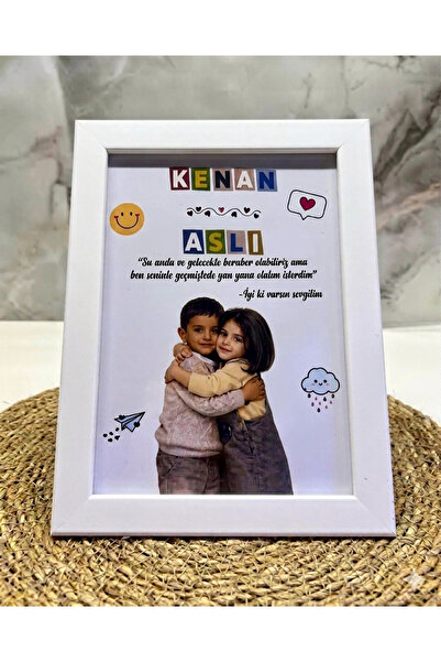 Flaneur Kişiye Özel Çocukluk Fotoğraflı Poster 15x21 Tablo Ayaklı