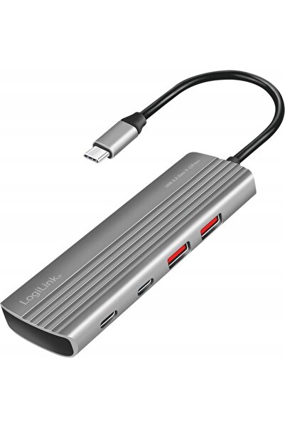 LogiLink Hub USB3.2 Gen2, 2xUSB-A, 5xUSB-C, PD. 100W