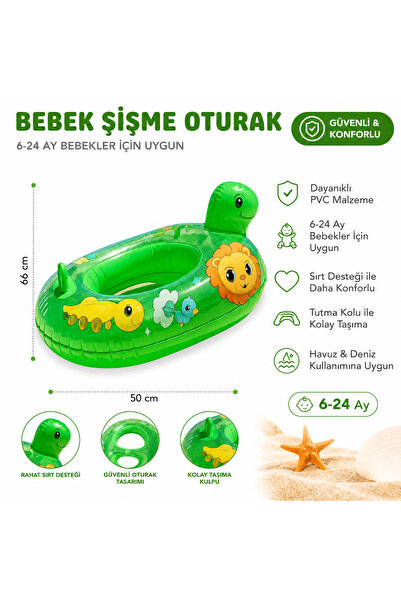 Miro Toys Children's Baby Sea Ring with Handle and Seat for 0-3 Years Old