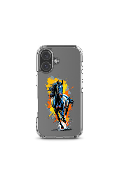 KaffCase حافظة هاتف بتصميم حصان ويلد سبيريت متوافقة مع آيفون 16