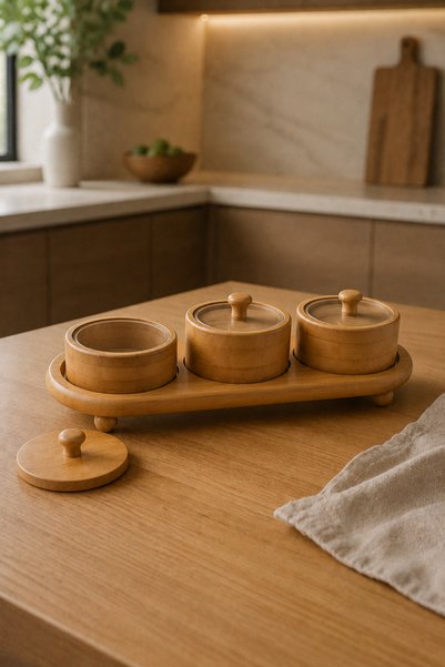 KaiHome 3-Piece Covered Breakfast Snack Bowl Presentation Set