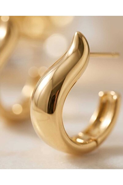 XUPING JEWELRY Flame Figure Gold Earrings