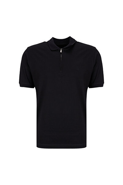 BROOKS BROTHERS Siyah Erkek Regular Fit T-Shirt BBSS26MTS020