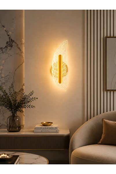N.zone Modern Feather Design Wall Sconce Luxury 32X9 cm Wall Light Fixture Ad...