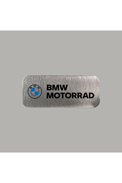 CRF BMW Motorrad Logolu Metal Etiket 3x7 cm Arkası Yapışkanlı 1 Adet