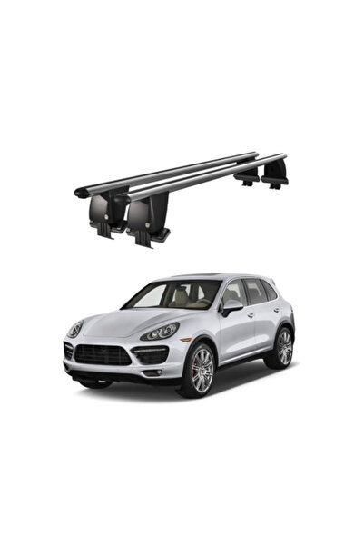 OEM Bare transverse roof rack aluminum compatible roof net for porsche cayenn...