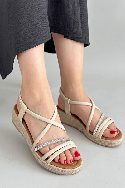 Bluefeet Krb H41 Beige Piping Women's Sandals Shoes