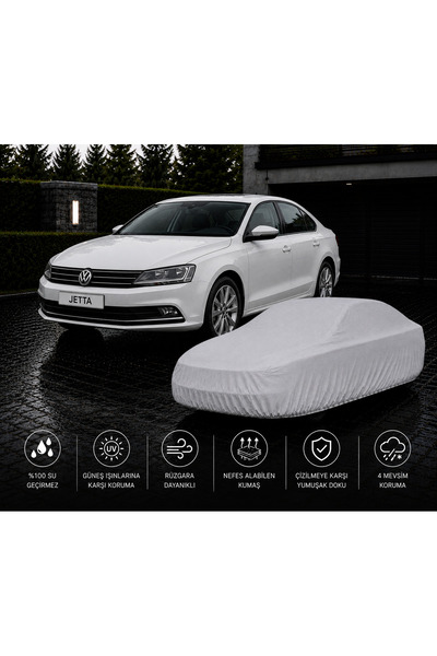COCEM Volkswagen Jetta Premium Araç Brandası Su Geçirmez UV Korumalı Gri 2011...