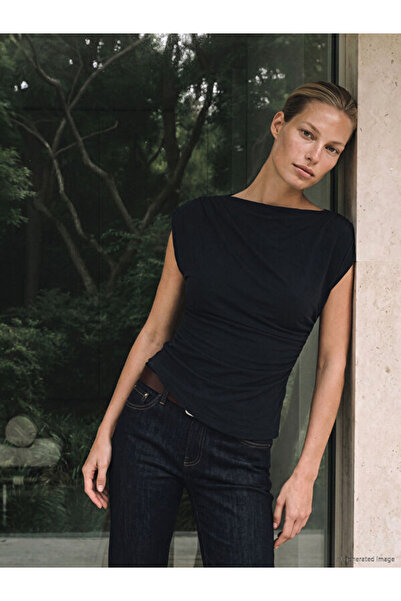 LC Waikiki Timeless Clothing & Timeless Choices Wide Roba Collar Gathered Mod...