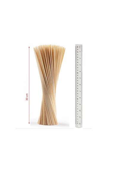 Poros Store 30 Cm Bambu Çöp Şiş 100 Adet