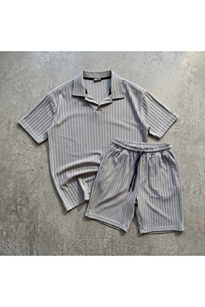 viperkombin Men's Report T-Shirt and Shorts Set 2-Piece Cotton Polyester Tok ...