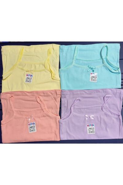 BENALİ Girl's Yellow Tank Top 4-Piece
