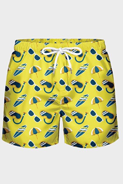 Miami Beach 1-4 Years Old Water Repellent Digital Printed Children's Swim Sho...
