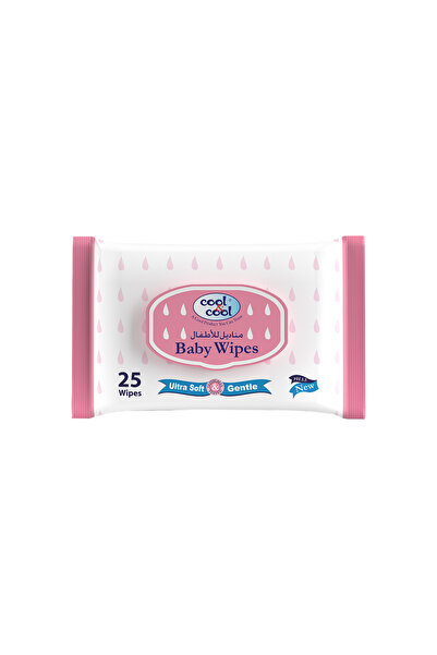 COOL & COOL Baby Wipes 25's - Alcohol Free,Paraben Free,Vitamin E,Aloe Vera,U...