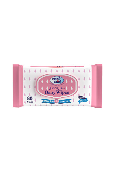 COOL & COOL Baby Wipes 80's - Alcohol Free,Paraben Free,Vitamin E,Aloe Vera,U...