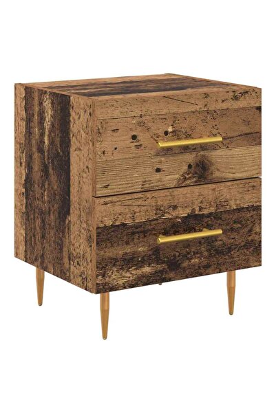 vidaxl Dulap de noapte Lemn Vechi 40 x 35 x 47,5 cm Lemn compozit