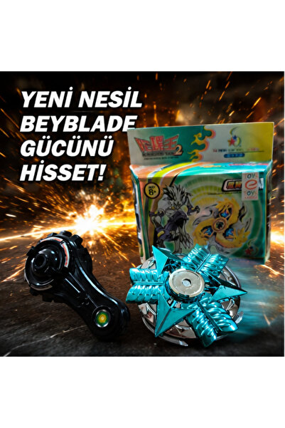 LRS STORE Yeni Nesil Metal Aksamlı Beyblade Topaç Seti – Güçlü Launcher Özel ...