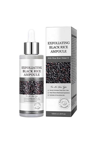NOVA KISS Ser exfoliant delicat cu extract de orez negru și niacinamidă, 100ml
