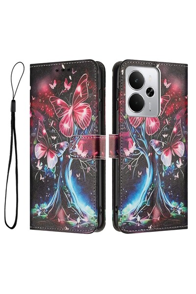 sscase Colored Drawing Θήκη Πορτοφόλι Butterfly (Realme 14 5G / 14T 5G)