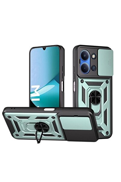 sscase Sliding Camera Σκληρή Θήκη με Δαχτυλίδι Green (Xiaomi Redmi 15C 4G-5G ...