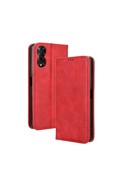 sscase Retro Θήκη Βιβλίο Red (TCL 50 5G)