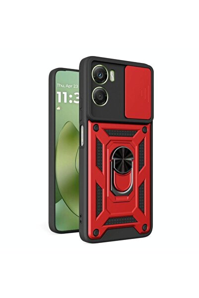 sscase Sliding Camera Σκληρή Θήκη με Δαχτυλίδι Red (Motorola Moto G06 4G)