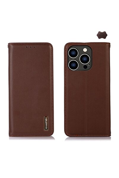 sscase Nappa Δερμάτινη Θήκη Βιβλίο Brown (Apple iPhone 16 Pro)
