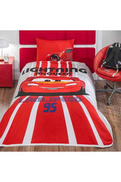 Taç Set de lenjerie de pat individuală licențiat Cars Lightning