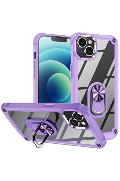 sscase Lens Protection Σκληρή Θήκη με Δαχτυλίδι Purple (Apple iPhone 15 Plus)