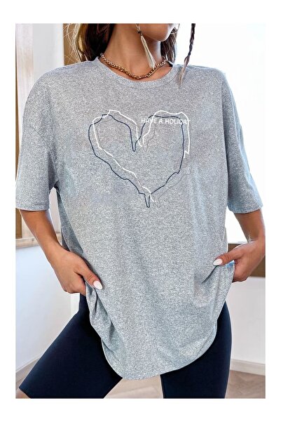 bellanova Unisex Oversize T-shirt με στάμπα Streetwear Άνετη εφαρμογή Daily P...