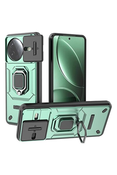 sscase Sliding Camshield Σκληρή Θήκη με Δαχτυλίδι Green (Xiaomi Poco F7 Pro 5G)