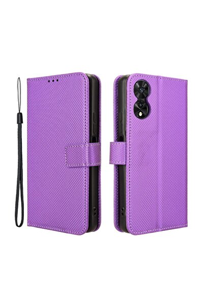 sscase Diamond Texture Θήκη Πορτοφόλι Purple (TCL 50 SE)