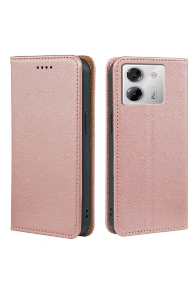 sscase Gloss Θήκη Βιβλίο Rose Gold (Xiaomi Poco M7 Pro 5G)