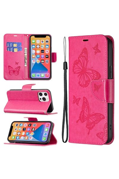sscase Two Butterflies Θήκη Πορτοφόλι Rose Red (Xiaomi Redmi 12 4G)