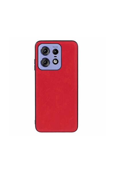 sscase Leather Coated Σκληρή Θήκη Red (Motorola Edge 50 Pro 5G)