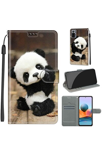 sscase Colored Drawing Θήκη Πορτοφόλι Wood Board Panda (Xiaomi Redmi Note 10 ...