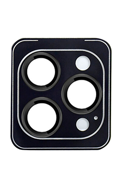 Fuchsia Urr iPhone 15 Pro Max Fan Series Ar Camera Lens Protector - Black