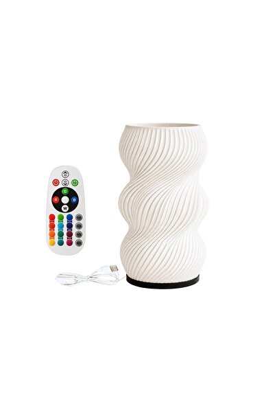 OEM Lampă Vază LED Decorativă, Design Modern Spiralat, Bol Interior Detașabil...