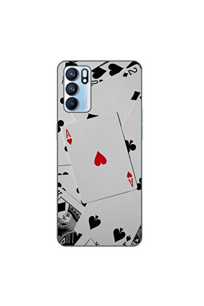 OEM Husa compatibila cu Oppo Reno6 5G Silicon Gel Tpu Model Carti Poker