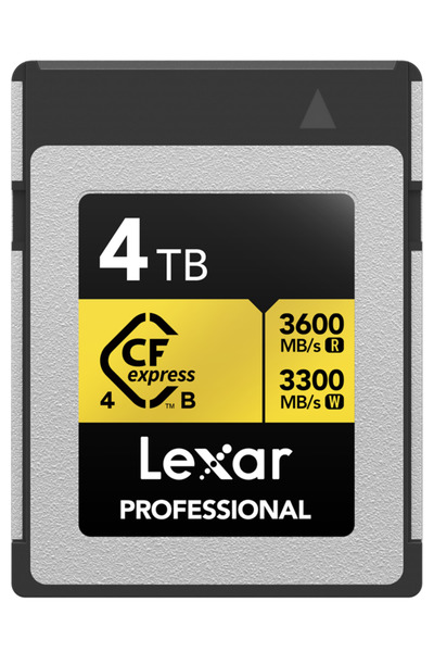 Lexar CFexpress 4.0 Pro Gold 4TB Карта памет, PCIe 4.0 x2, Type-B, LCXEXPR004...