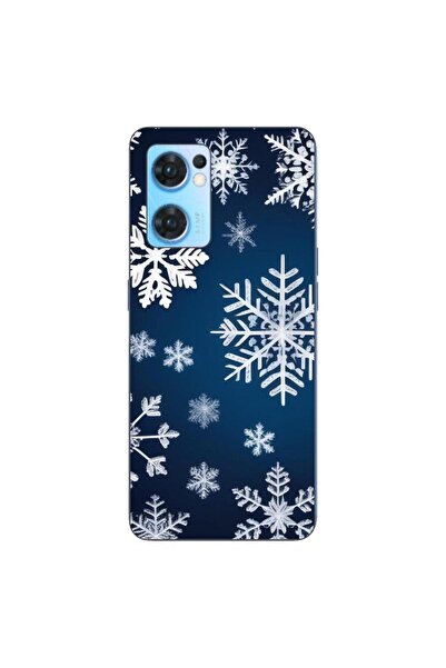 OEM Husa compatibila cu Oppo Reno7 5G Silicon Gel Tpu Model Fulgi de Nea