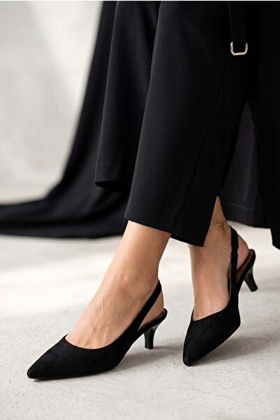 Ayakkabı Fuarı Elit Sis02S Women's Classic Heeled Shoes Black