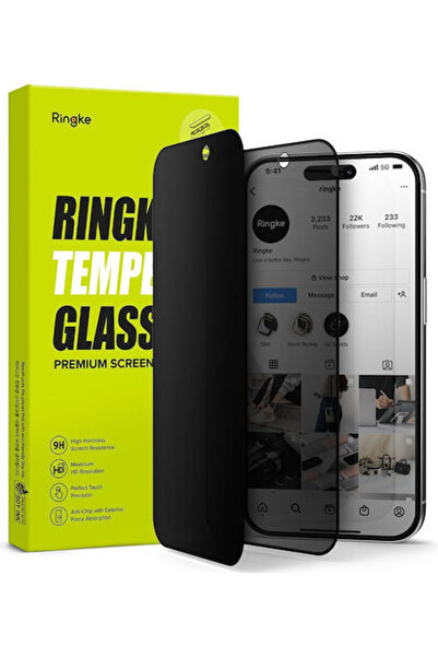 Ringke Privacy Full Face Tempered Glass Black (iPhone 15 Pro Max)